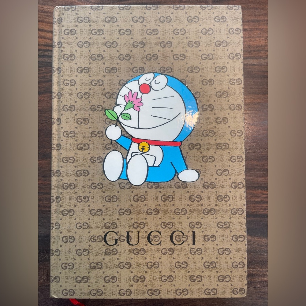 Limited Edition, Collectible GUCCI X DORAEMON Collaboration Notebook.
